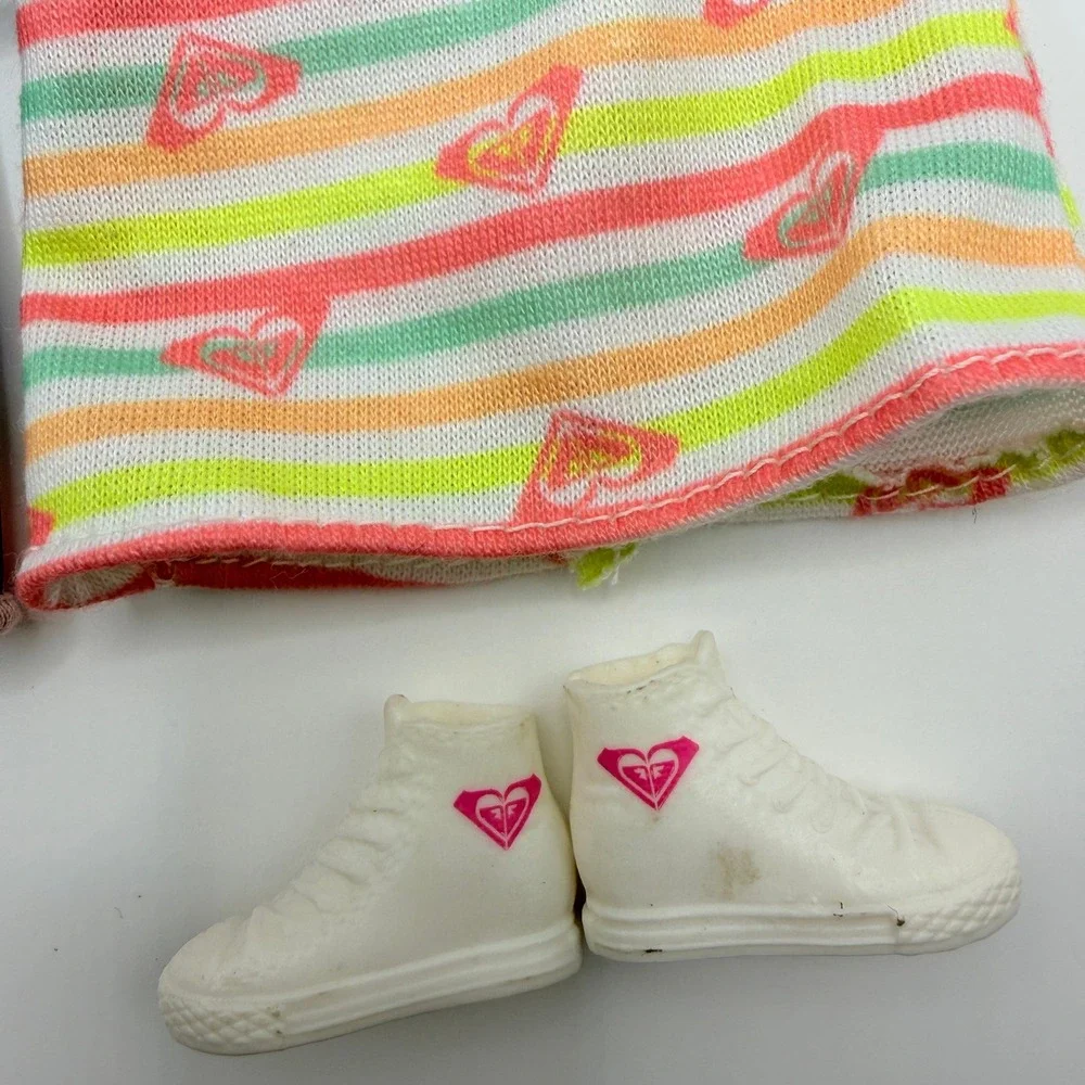 Barbie Roxy Surf Style Dress Accessory Lot Fanny Pack Sunglasses Shoes Kids Toy